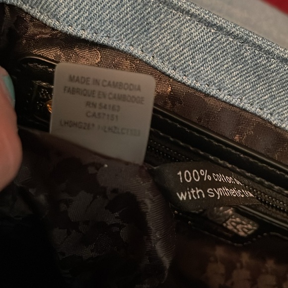 Karl Lagerfeld denim bag with pearls. Brand new with tags and dust bag - Picture 8 of 8